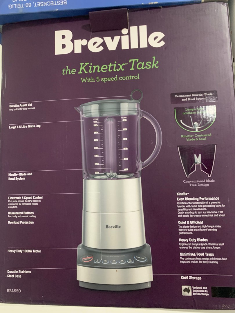 Breville task 1.5L blender BBL 550, TV & Home Appliances
