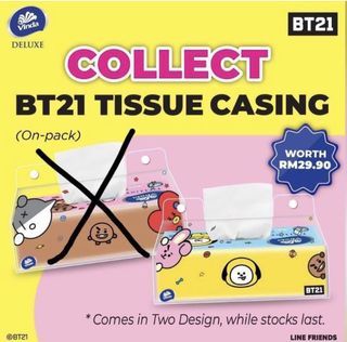 BT21 Tissue Case Casing Transparent Vinda  LINE FRIENDS BTS