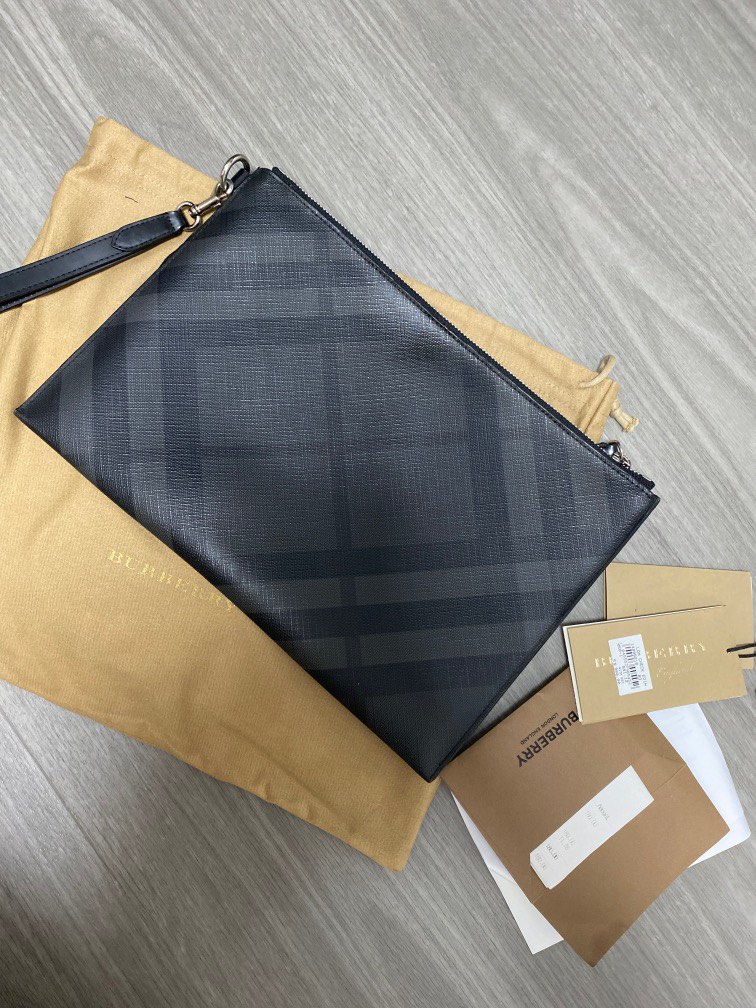 Burberry Mens Clutch, Luxury, Bags & Wallets on Carousell