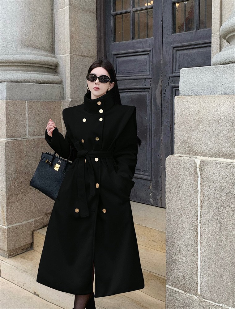 Button on sale down coat