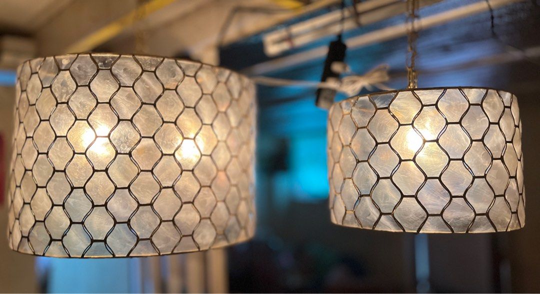CAPIZ PENDANT LIGHT (Category: Lighting) located in Caloocan City. Submitted by casadisenyo (Listing ID 1212006542, Image 3). Description: MADE TO ORDER Size 19"x12.5" Lead time: 7-14days 50% DOWNPAYMENT NEEDED.