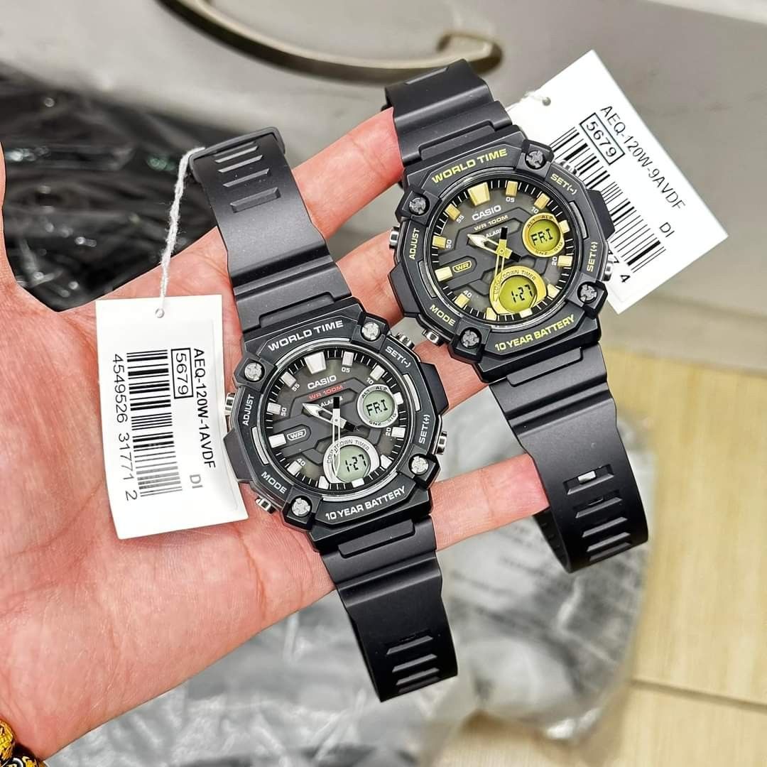 Casio-AEQ-120W-9AVDF-AEQ-120W-1AVDF, Men's Fashion, Watches ...