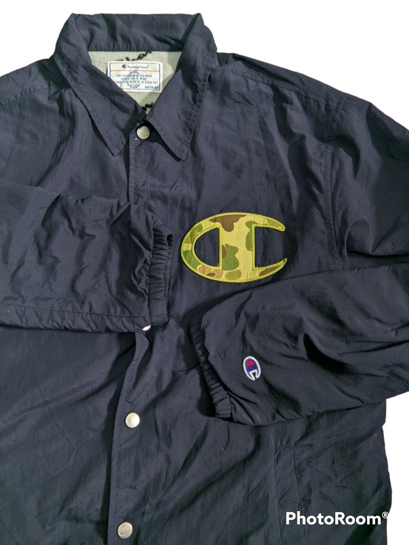 Champion Camo Logo Coach Jacket