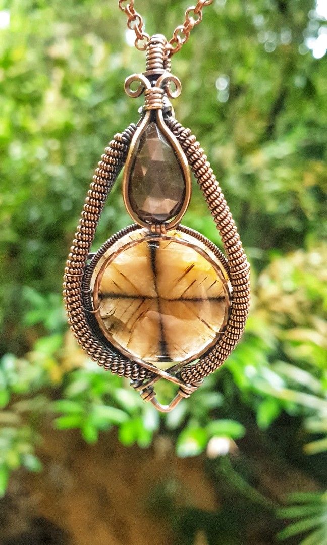 Chiastolite pendant outlet