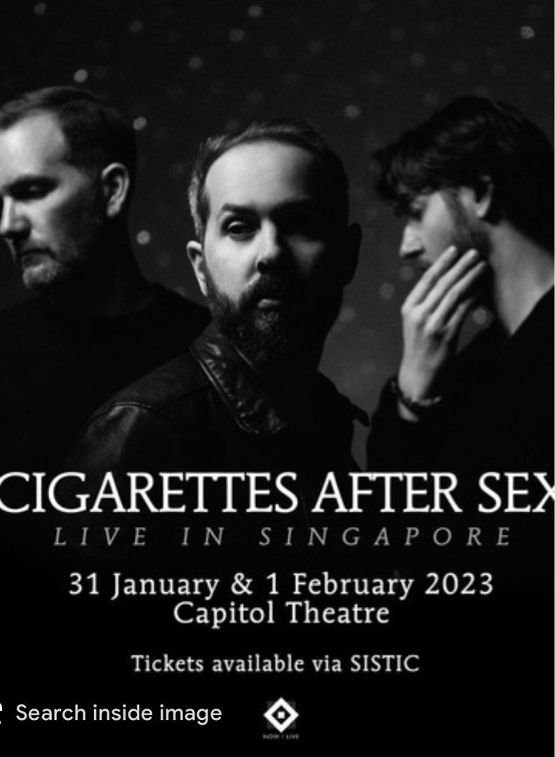 Cigarettes After Sex Concert Tickets And Vouchers Event Tickets On