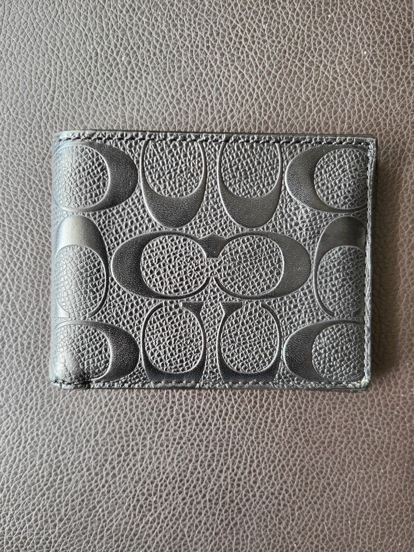 Coach slim hotsell billfold wallet price