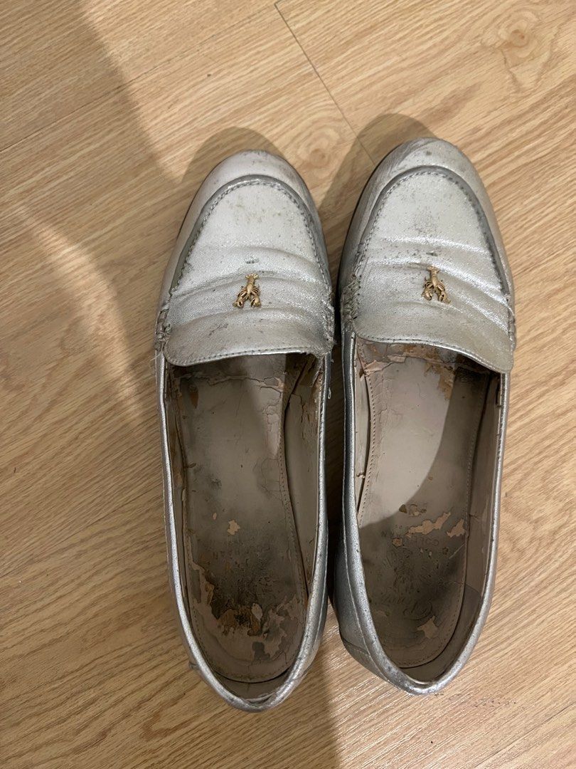 Cole haan silver loafers discount