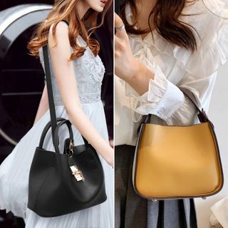 Louiswill Women Shoulder Bag Soft PU Large Capacity Crossbody Bag Casual  Sling Bag Magnetic Buckle Bag for Women Ladies Female DL1069