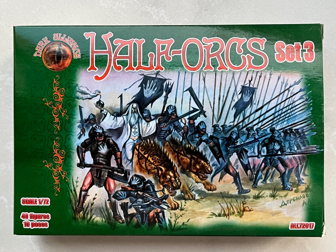 Dark Alliance 1/72 figures No. 72017 HalfOrcs Set 3 , e.g. for LotR