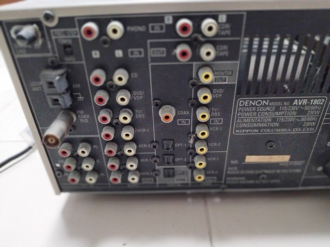 Denon AVR1802 AV amp home theater surround receiver audio amplifier