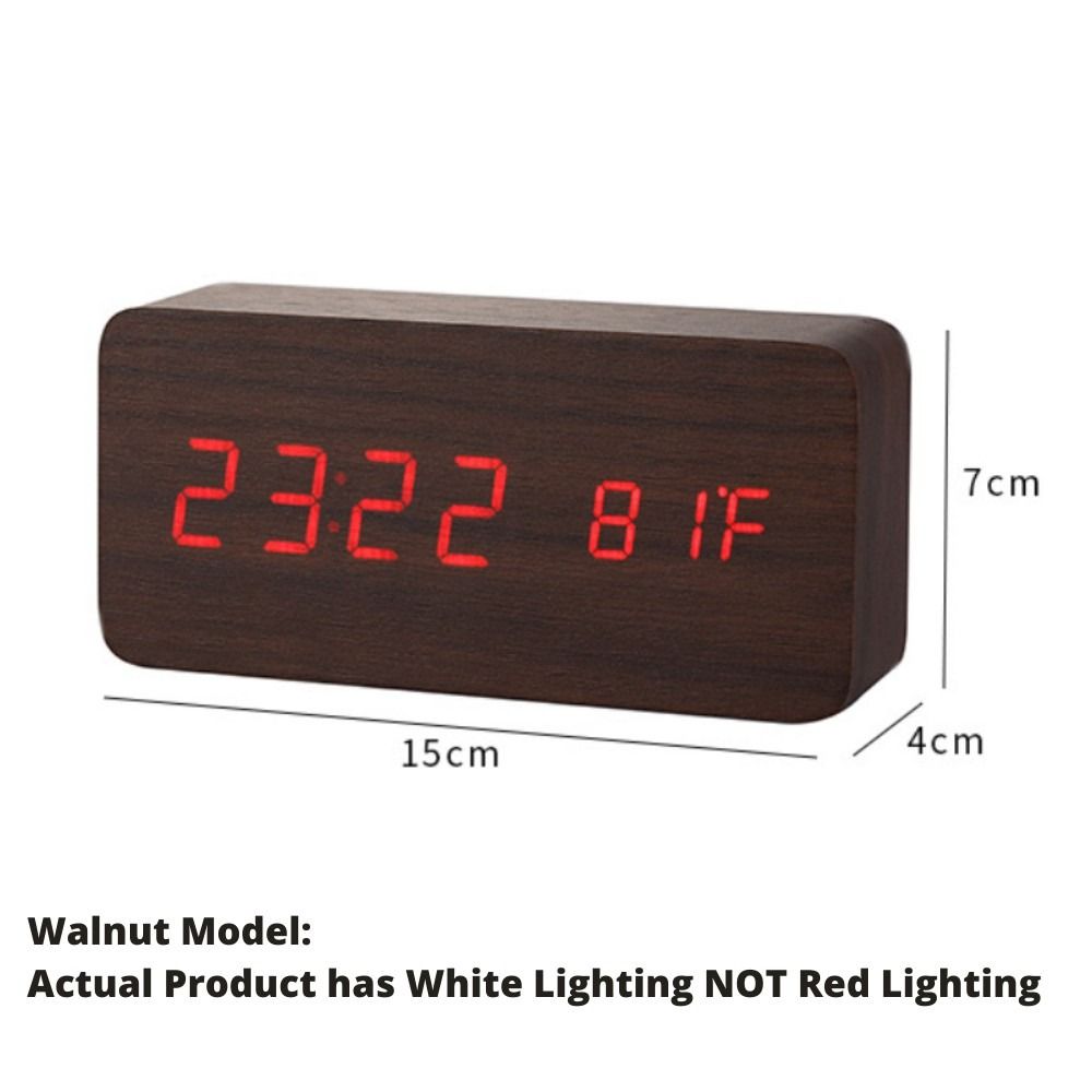 Digital Clock/Digital Alarm Clock/Wooden Clock/Wooden LED Alarm Clock
