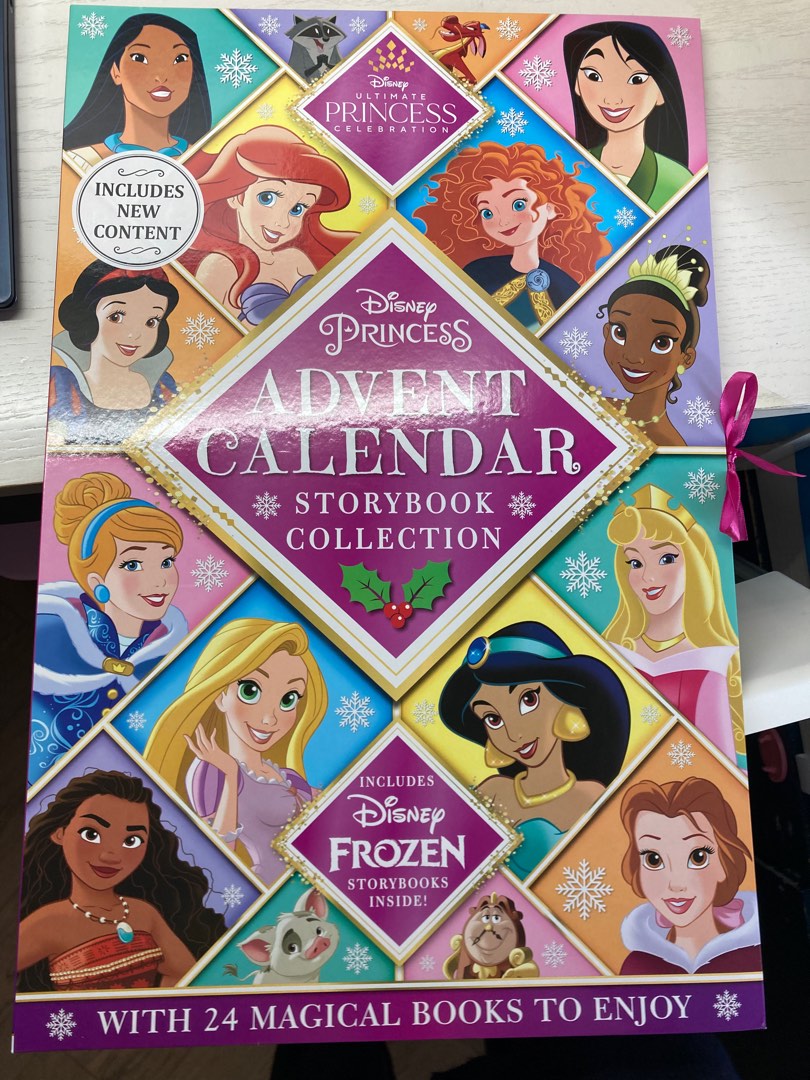 Disney Princess Advent Calendar, 興趣及遊戲, 書本 & 文具, 小說 & 故事書 Carousell