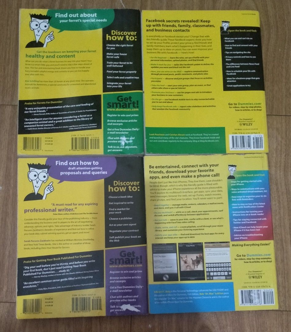 Dummies (260 each) (Category: Textbooks) located in Muntinlupa City. Submitted by pick.a.buks (Listing ID 1211927947, Image 3). Description: 260 each, large soft bound, approx. 300 + pages..