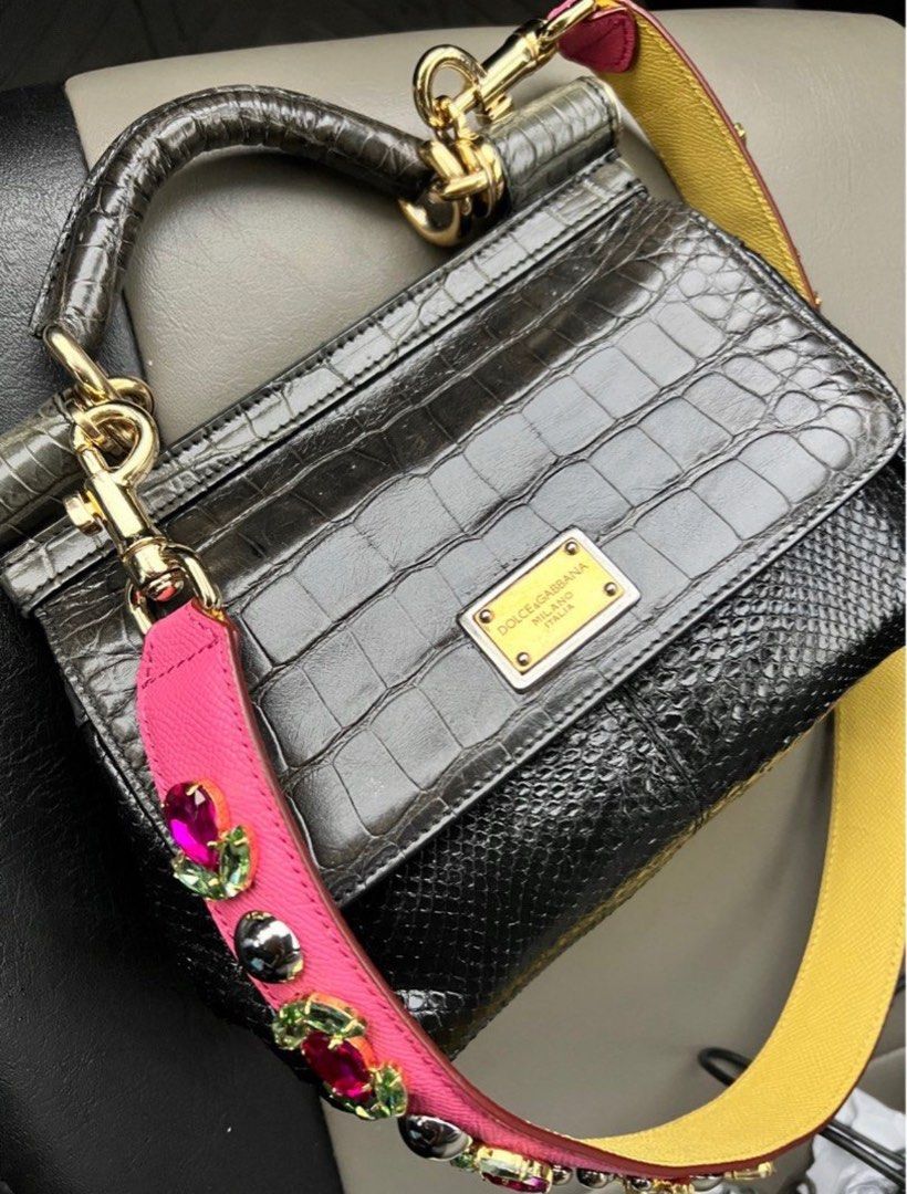 Dolce & Gabbana Crocodile and Python Small Miss Sicily Bag - BOPF