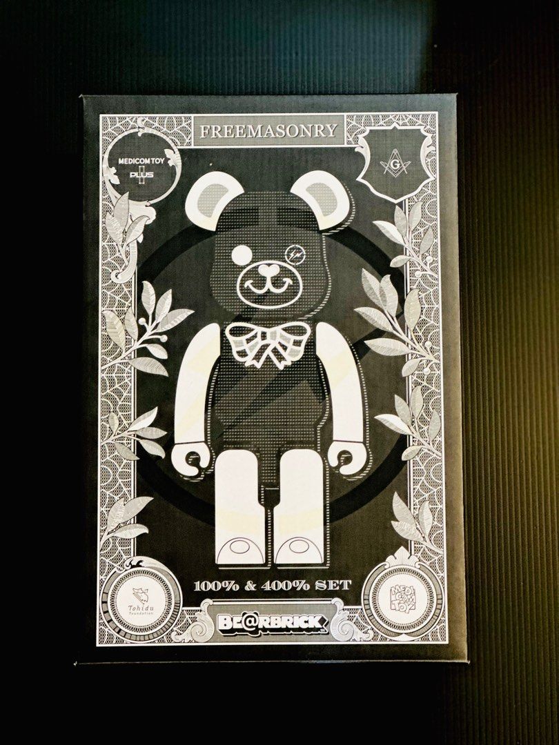 BE@RBRICK FREEMASONRY fragment 100％400%黒