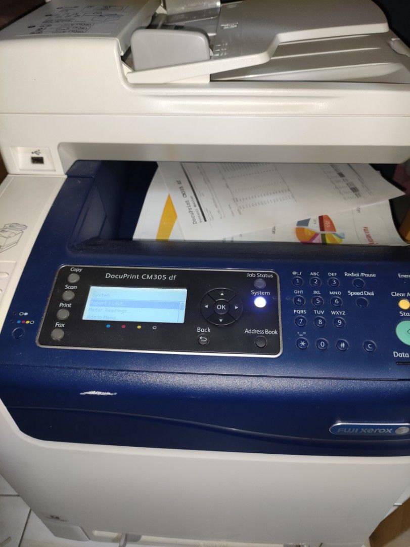 fuji xerox color laser all in one duplex printer cm305df double sided