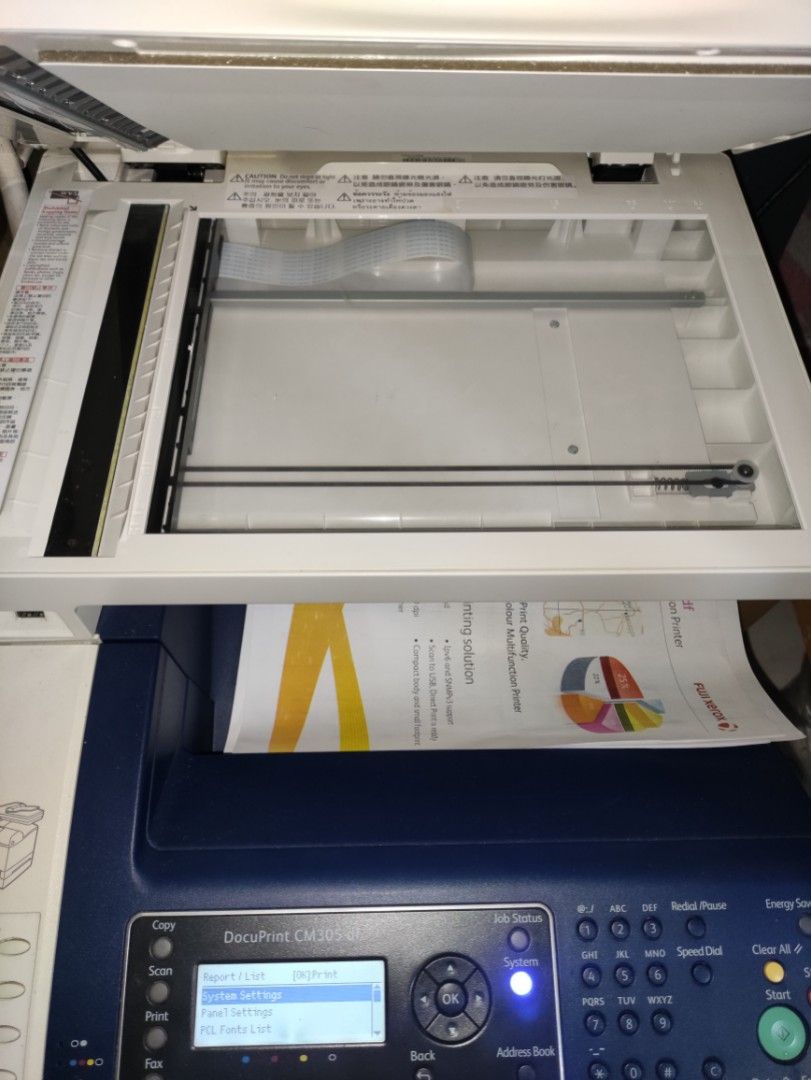 fuji xerox color laser all in one duplex printer cm305df double sided