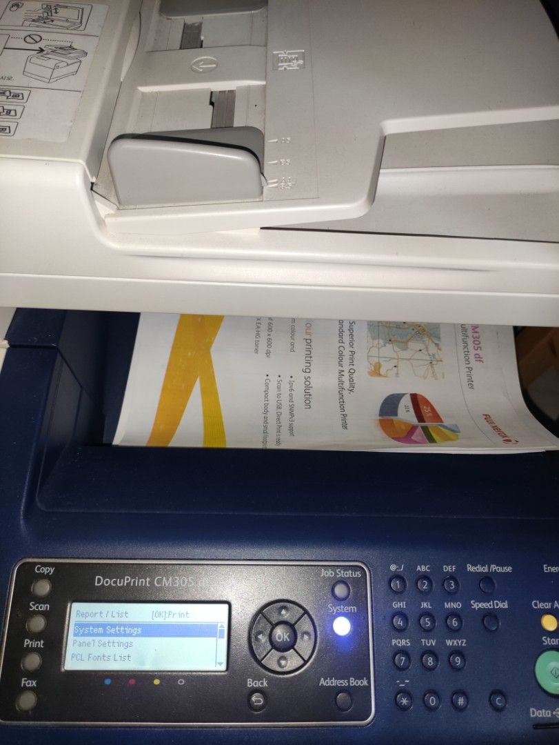 fuji xerox color laser all in one duplex printer cm305df double sided