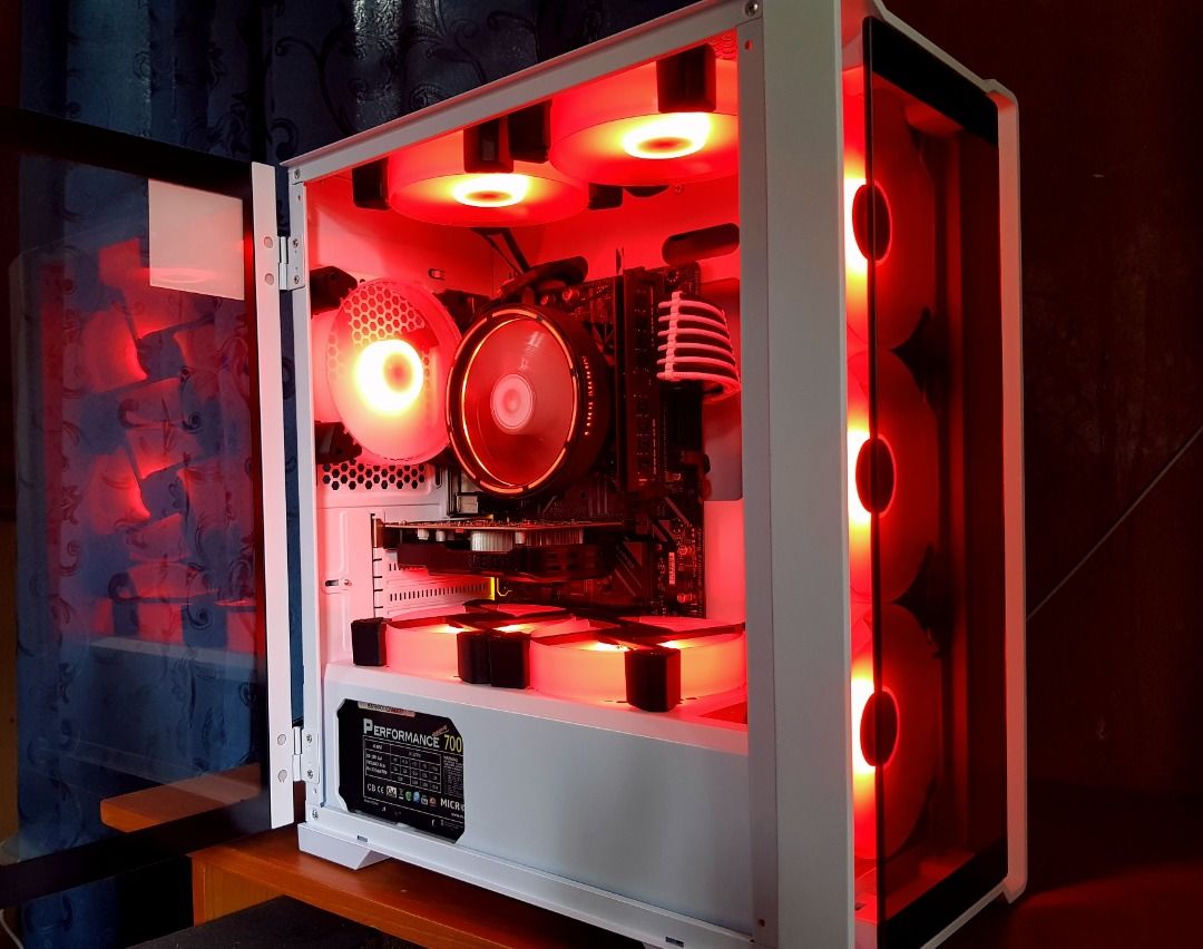 Gaming Rig with 27 Inch Monitor Complete Set UP Desktop PC Like New ...