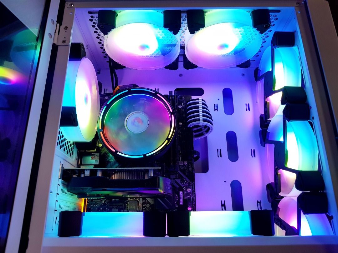 Gaming Rig with 27 Inch Monitor Complete Set UP Desktop PC Like New ...