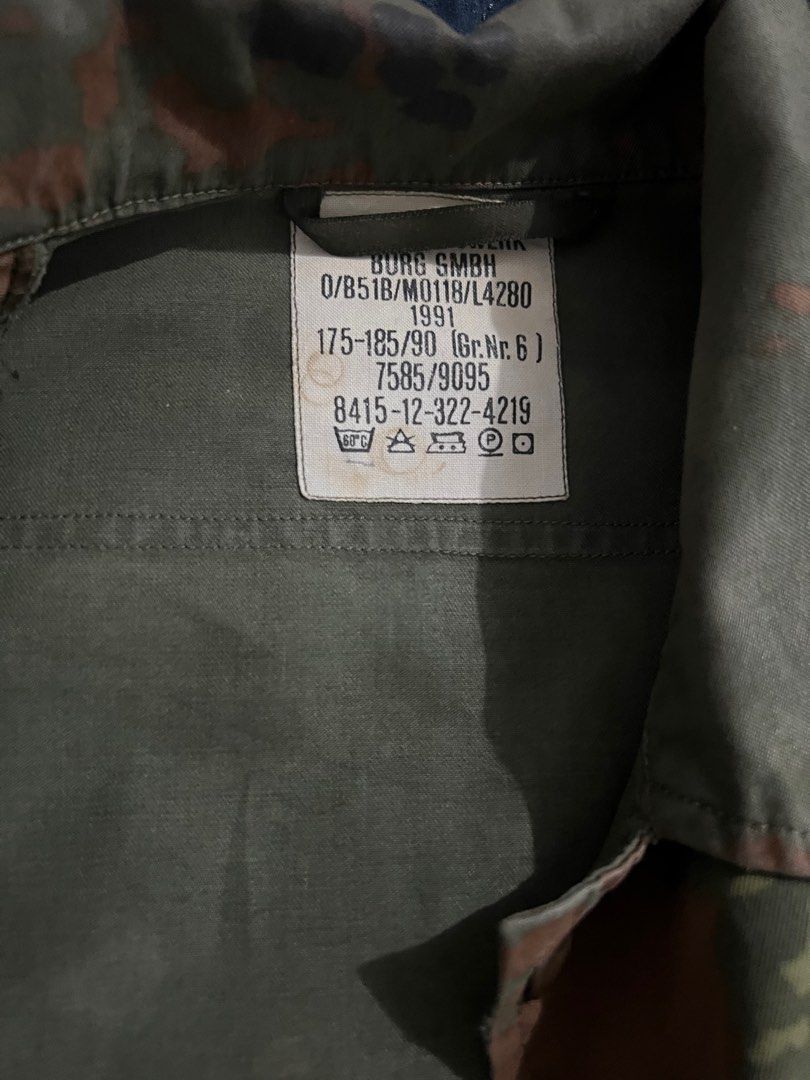 Genuine German Military 5-Piece Harness Set - Flecktarn Camouflage (Used)