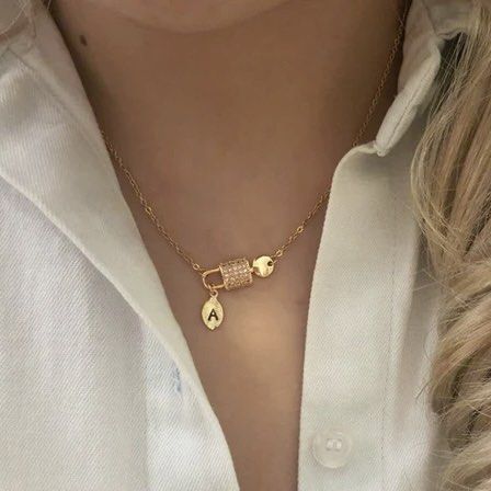 Dainty sale key necklace