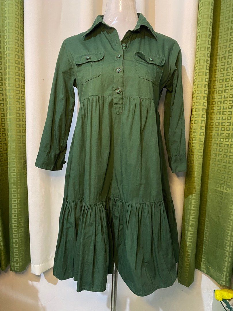Green baby doll dress, Women's Fashion, Dresses & Sets, Dresses on