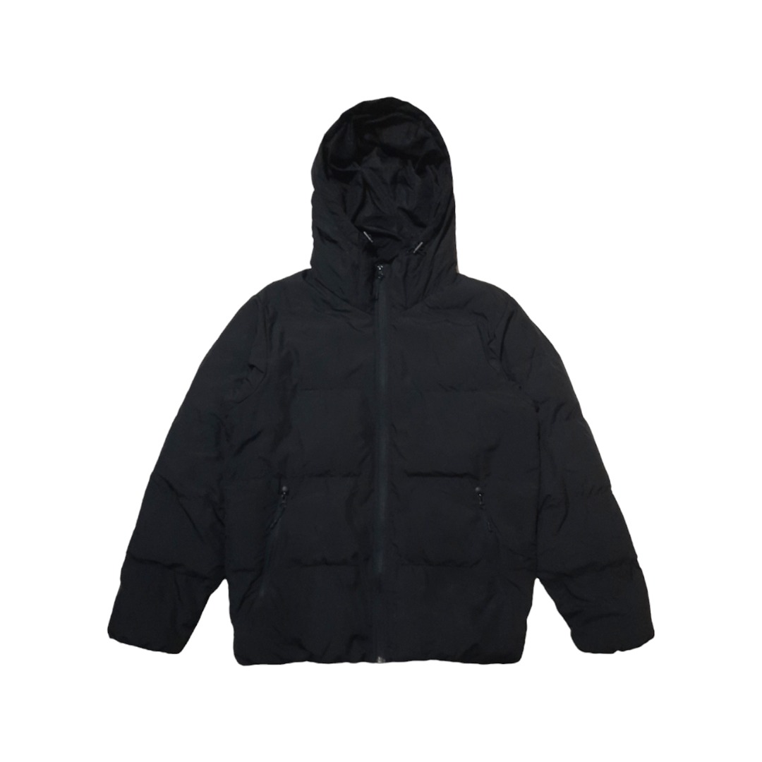 GU Uniqlo Heat Padded Jacket Jaket Down Puffer, Fesyen Pria, Pakaian , Baju Luaran di Carousell