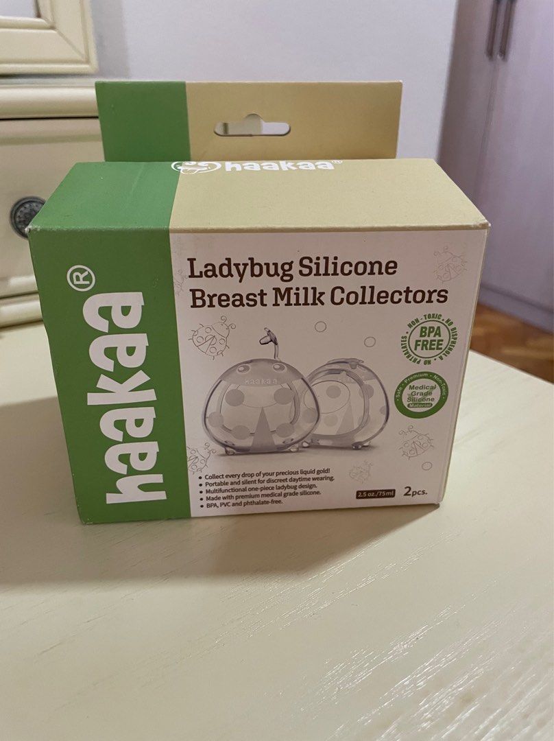 Haakaa Ladybug Silicone Breast Milk Collector 2.5oz 2pcs. BPA FREE