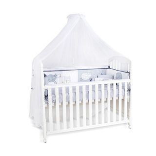 Happy Dream 4-in-1 Convertible Baby Cot White