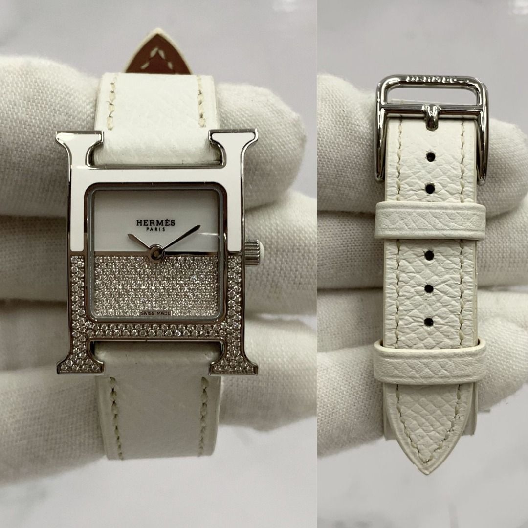 hermes h hour diamond watch