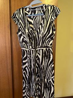 H&M zebra printed dress