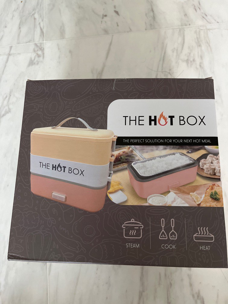 Hot box lunch box steamer reheat, TV & Home Appliances, Kitchen
