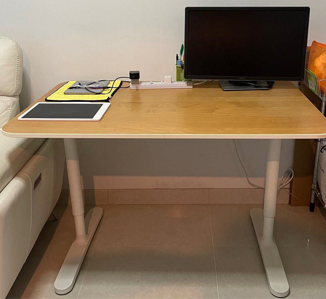 IKEA Bekant Work Desk, Furniture & Home Living, Furniture, Tables