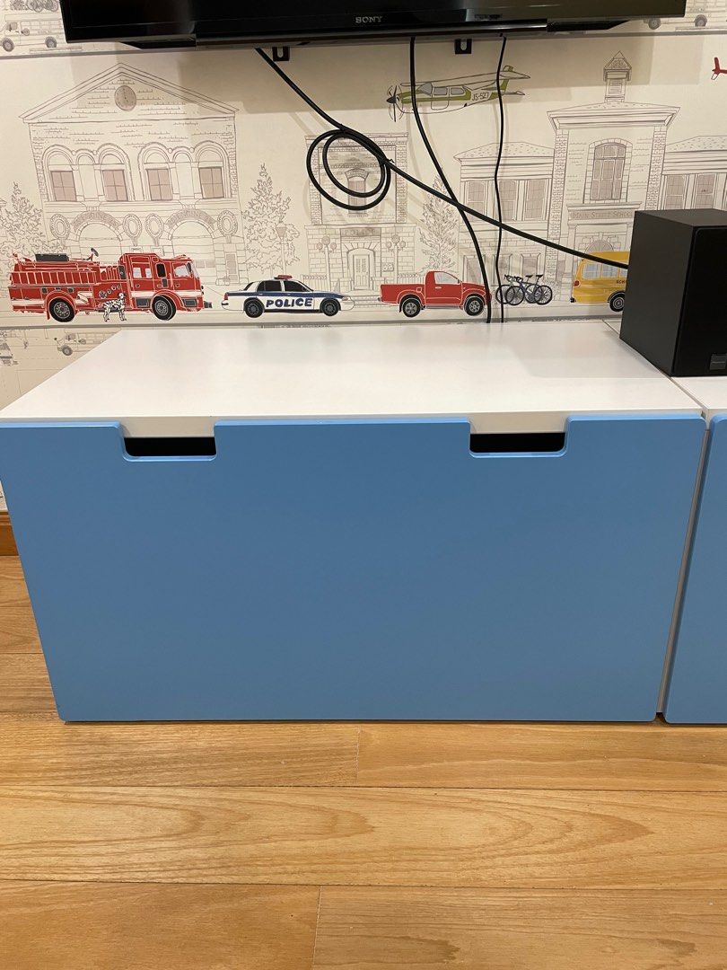 IKEA children bench with toy storage, Furniture & Home Living