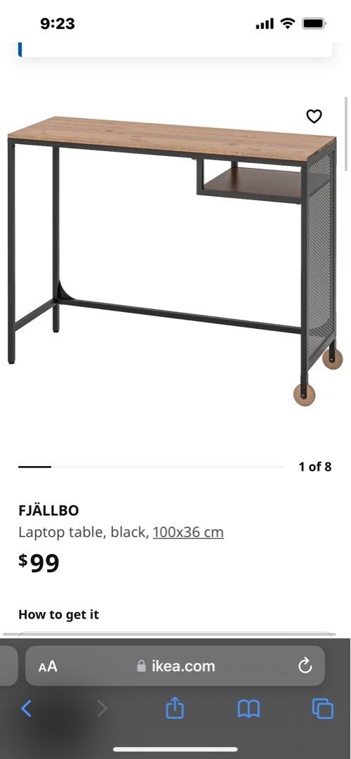 Fjallbo laptop 2025 table ikea