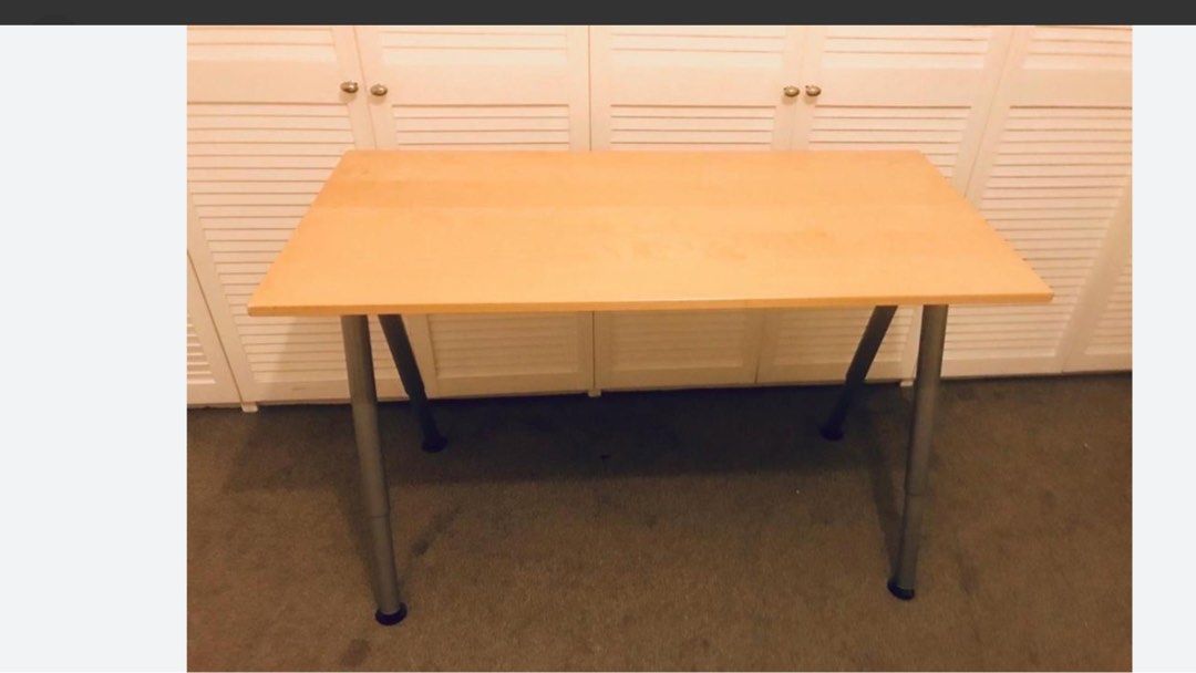 Ikea Thyge frame and MDF board table, Furniture & Home Living