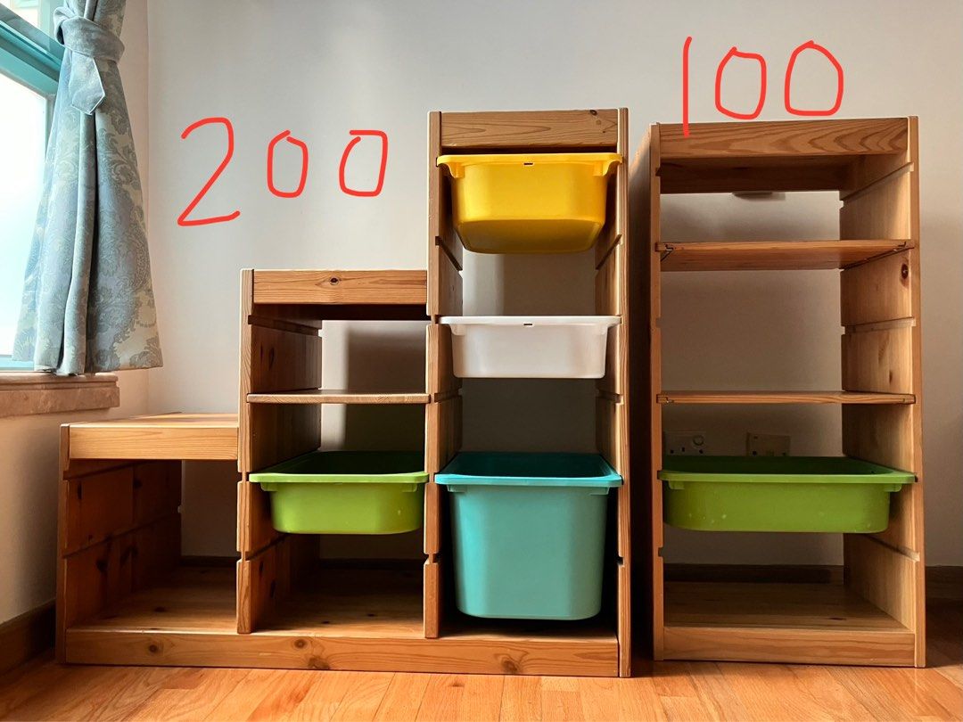 IKEA TROFAST shelves for kids, 傢俬＆家居, 傢俬, 書櫃、櫃子及架 Carousell