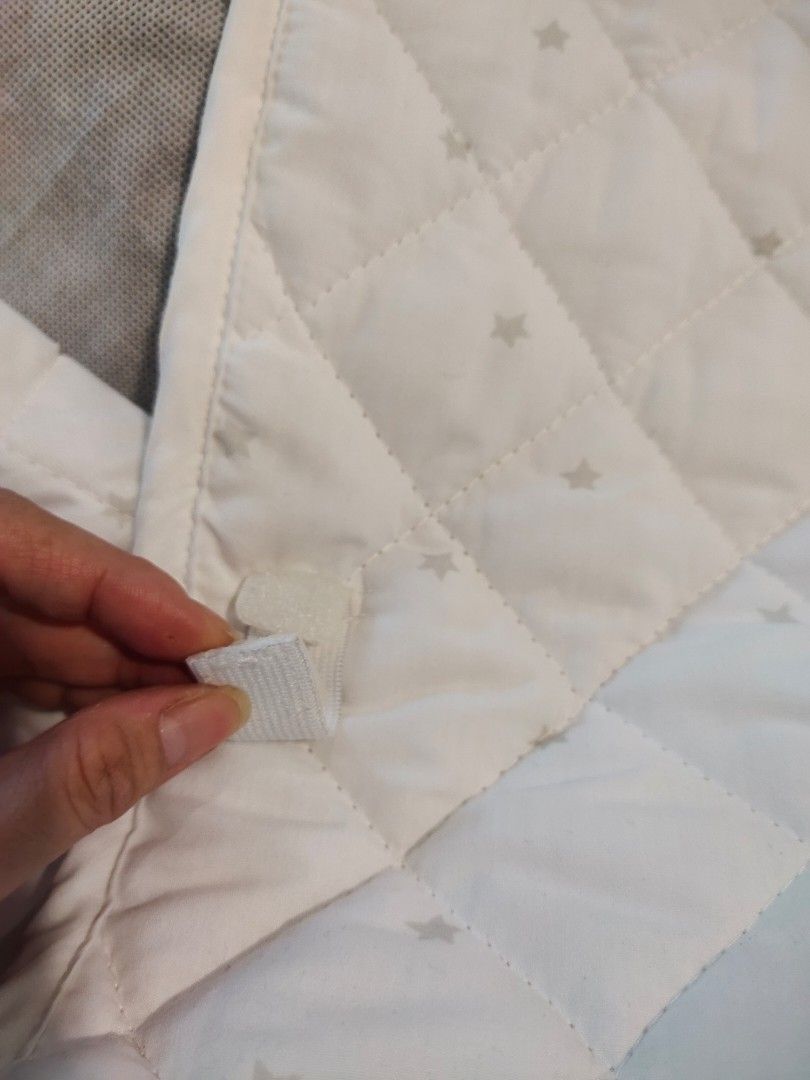 IKEA white cot bumper pad, Babies & Kids, Baby Nursery & Kids Furniture