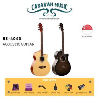 Caravan Music 40” High Quality Electric Acoustic Guitar