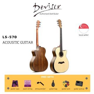 Deviser Brand New 40" Electric Acoustic Guitar