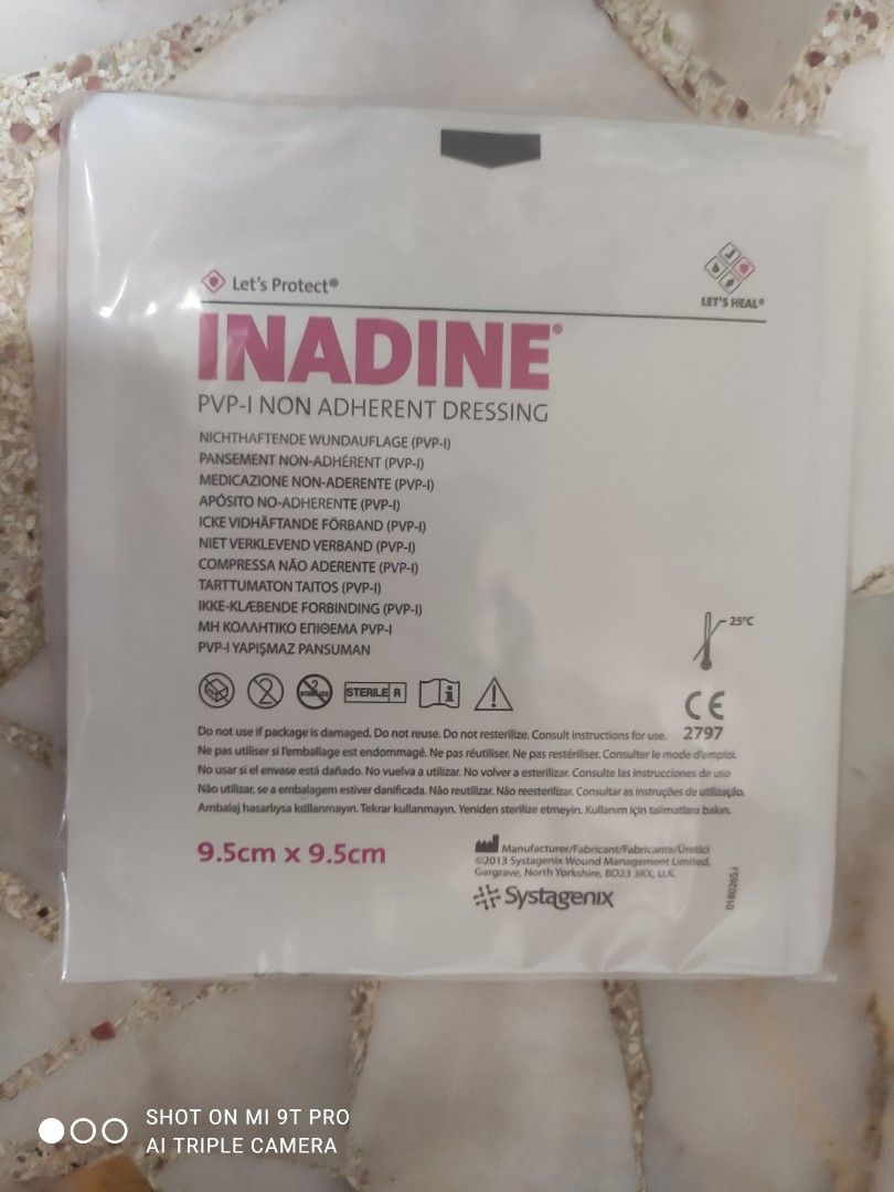 Inadine dressing, Health & Nutrition, Medical Supplies & Tools on Carousell