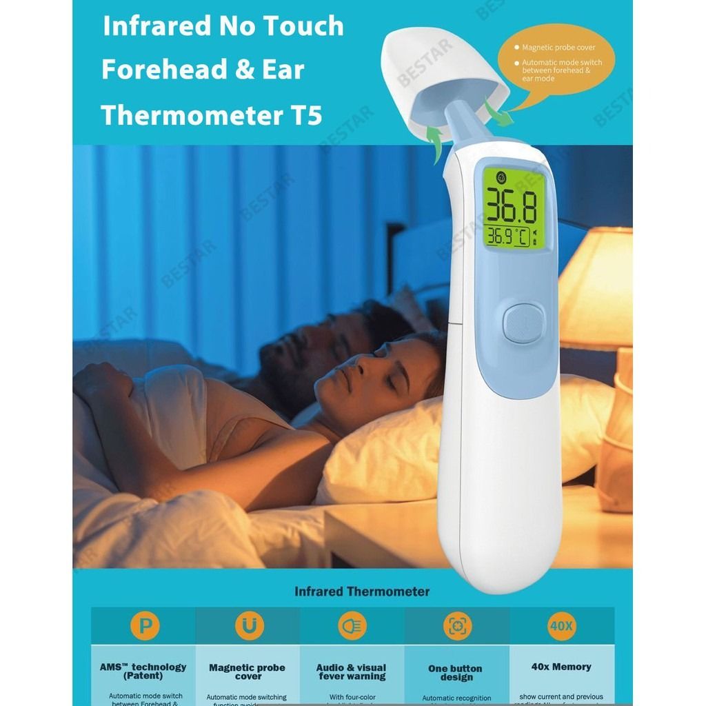 Infrared Thermometer No Touch/Contactless Accurate, Health & Nutrition