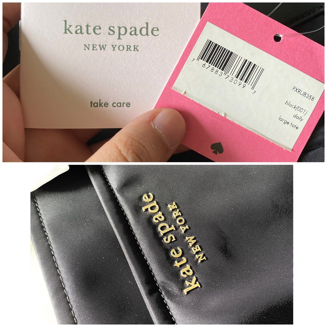 INSTOCK Kate Spade Daily Large Tote Handbag Shoulder Bag Black Nylon,  Women's Fashion, Bags & Wallets, Tote Bags on Carousell