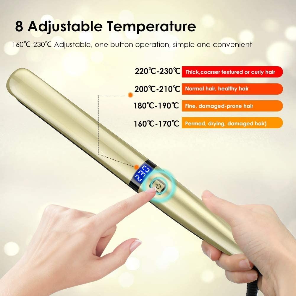 J206 Hair Straighteners Professional 2 IN 1 Flat Iron Hair
