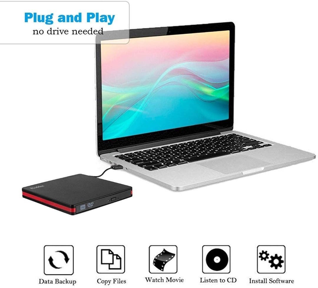 [J332] POP-UP Mobile External DVD-RW Drive, Computers & Tech, Parts ...