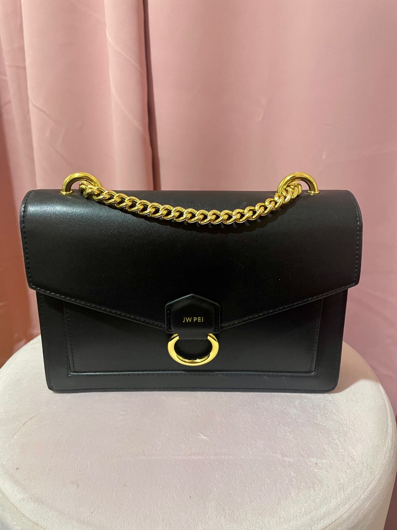 JW Pei Envelope Crossbody Bag in Black, Women's Fashion, Bags