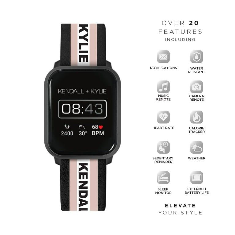 Kendall + Kylie Jenner Smartwatch Detachable and Earbuds Set Blush