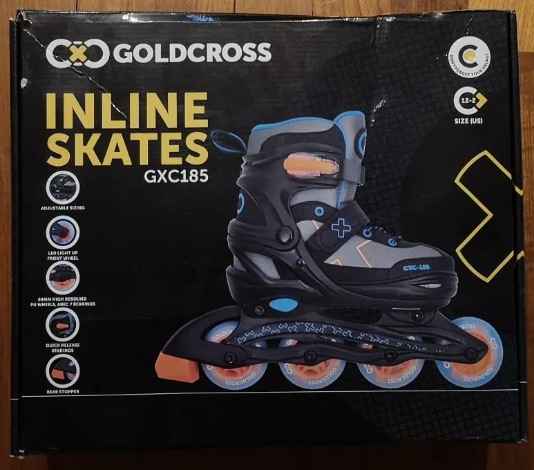 Kids Roller blades Goldcross Inline Skates (GXC185) Size 212 (US