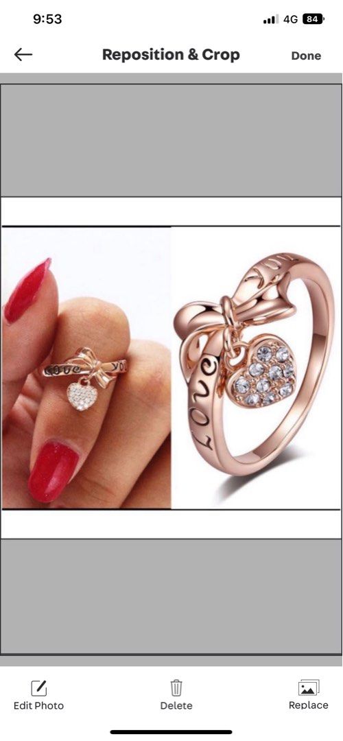 Dainty bow ring top